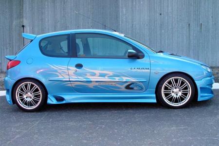 206 bleu tuning!!